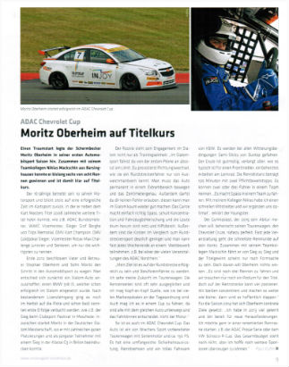 Moritz im ADAC Report 10/2013